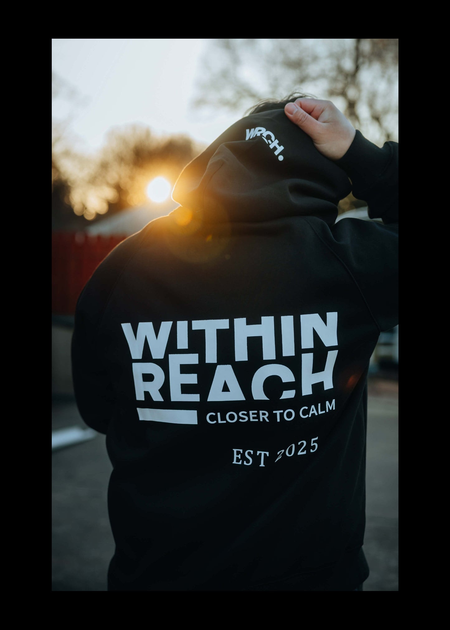 OVERSIZED Black "Closer to Calm" 600 GSM  Hoodie